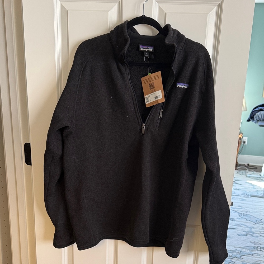 Patagonia Black Zip-Up Sweater